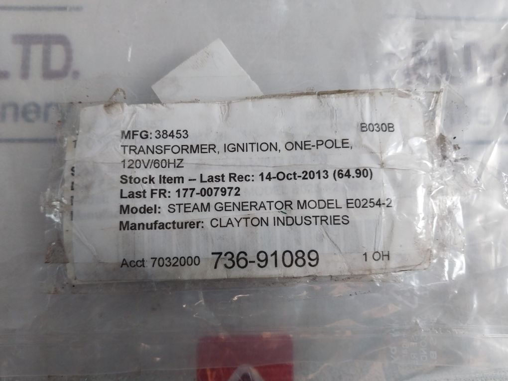 Honeywell Clayton Q652b1006 Ignition Transformer - Aeliya Marine