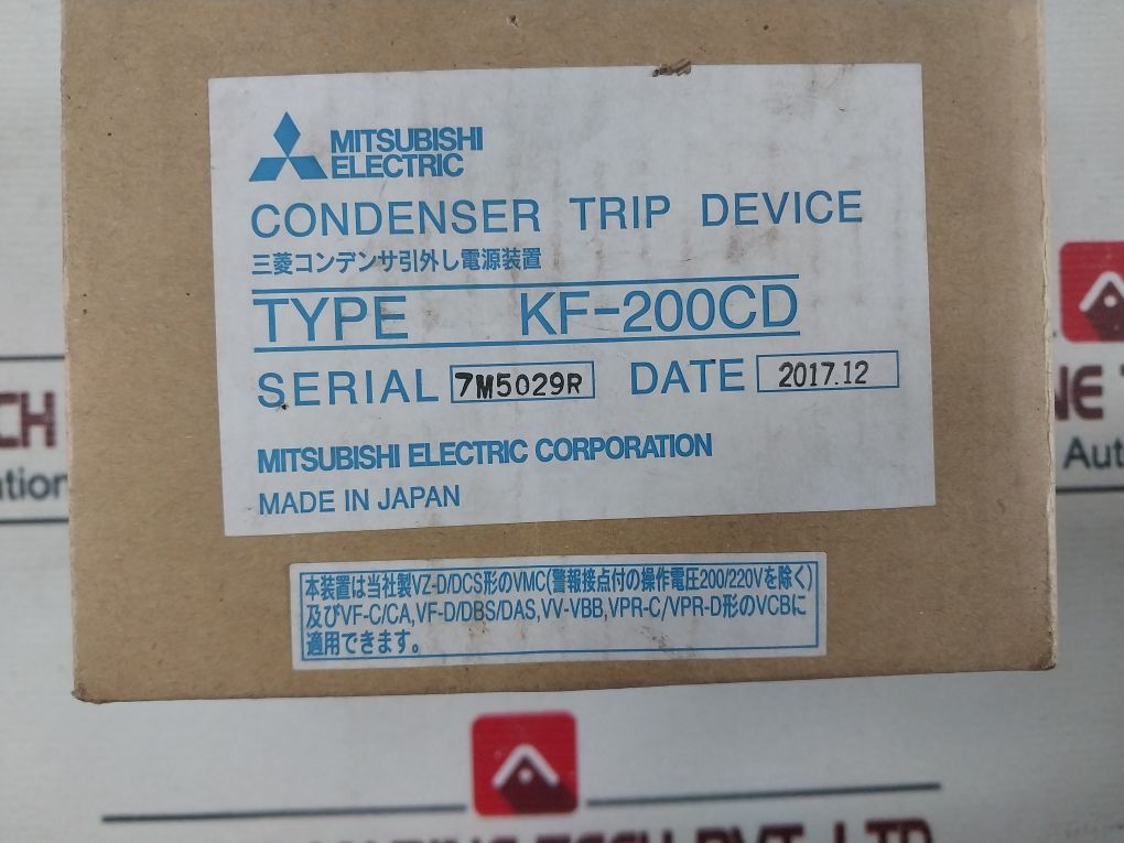 Mitsubishi Electric Kf200cd Condenser Trip Device Aeliya Marine