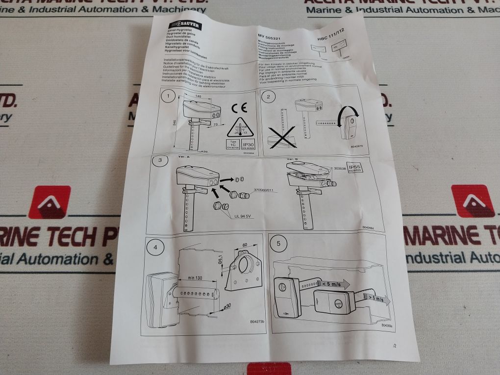 Sauter Hbc111f001 Duct Humidistat - Image 11