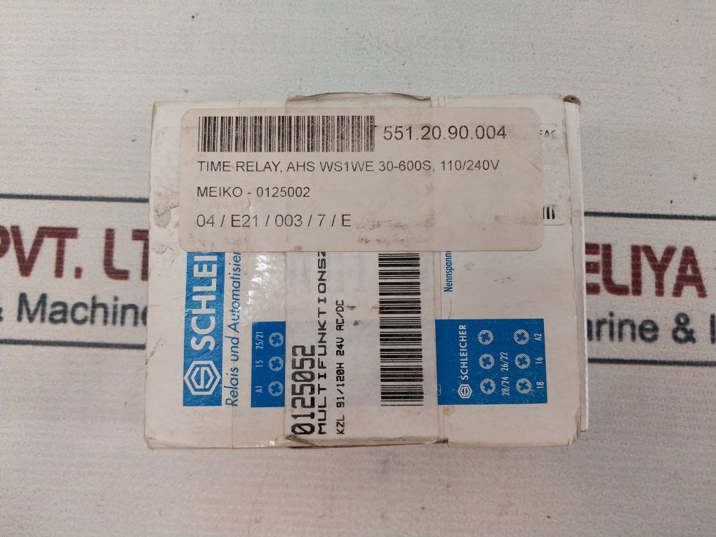 Schleicher Kzl 91(B) Time Delay Relay 0-12 Sec - Image 11