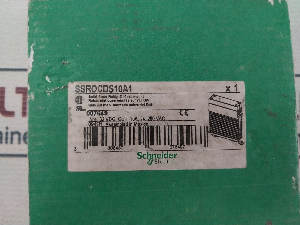 Schneider Electric Ssrdcds10a1 Din Rail Mount Solid State Relay 32v - Image 11