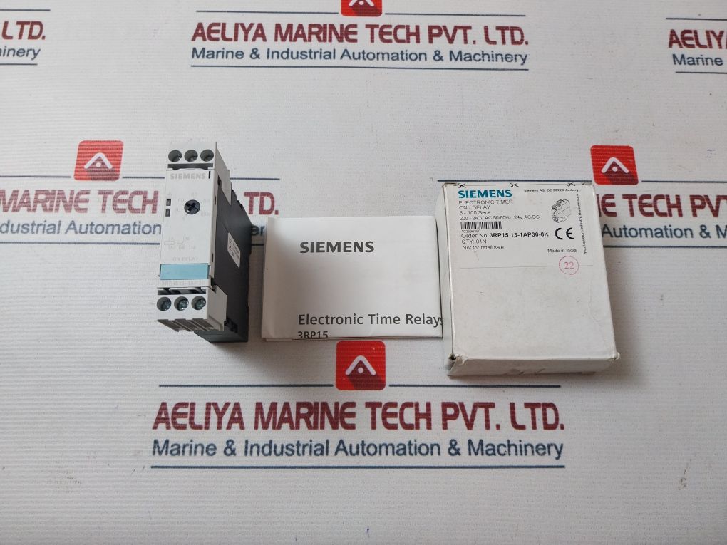 Siemens 3rp1513-1ap30 On Delay Electronic Time Relay