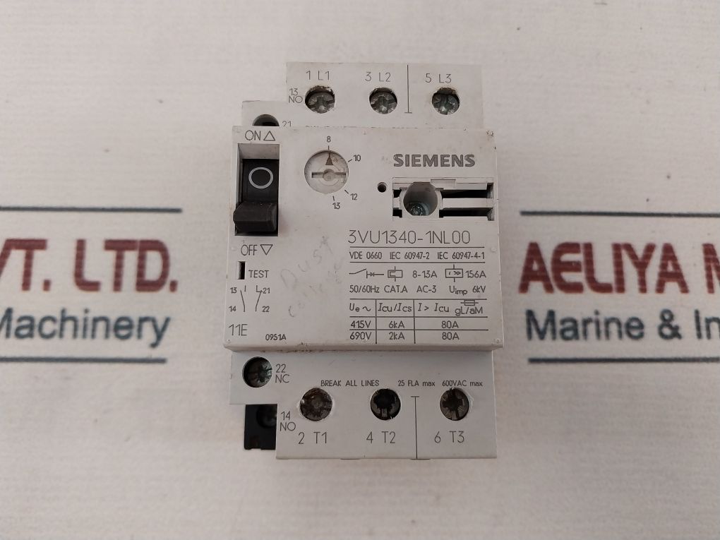 Siemens 3vu1340-1nl00 Motor Circuit Breaker 600v - Image 11