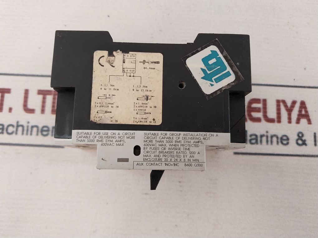 Siemens 3vu1340-1nl00 Motor Circuit Breaker 600v - Image 10