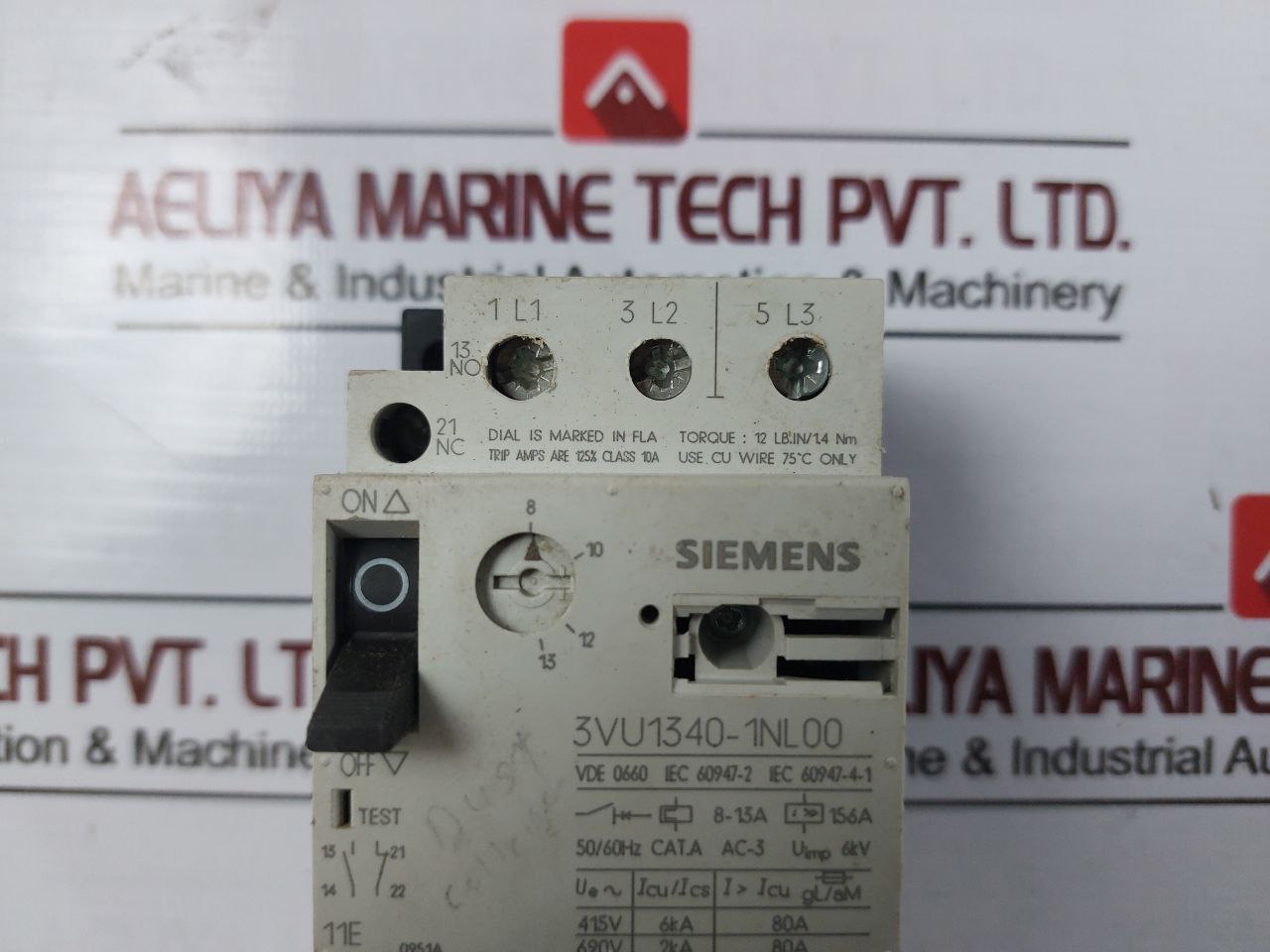 Siemens 3vu1340-1nl00 Motor Circuit Breaker
