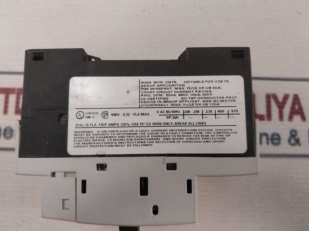 Siemens Sirius 3rv1011-0da25 Circuit Breaker - Image 9