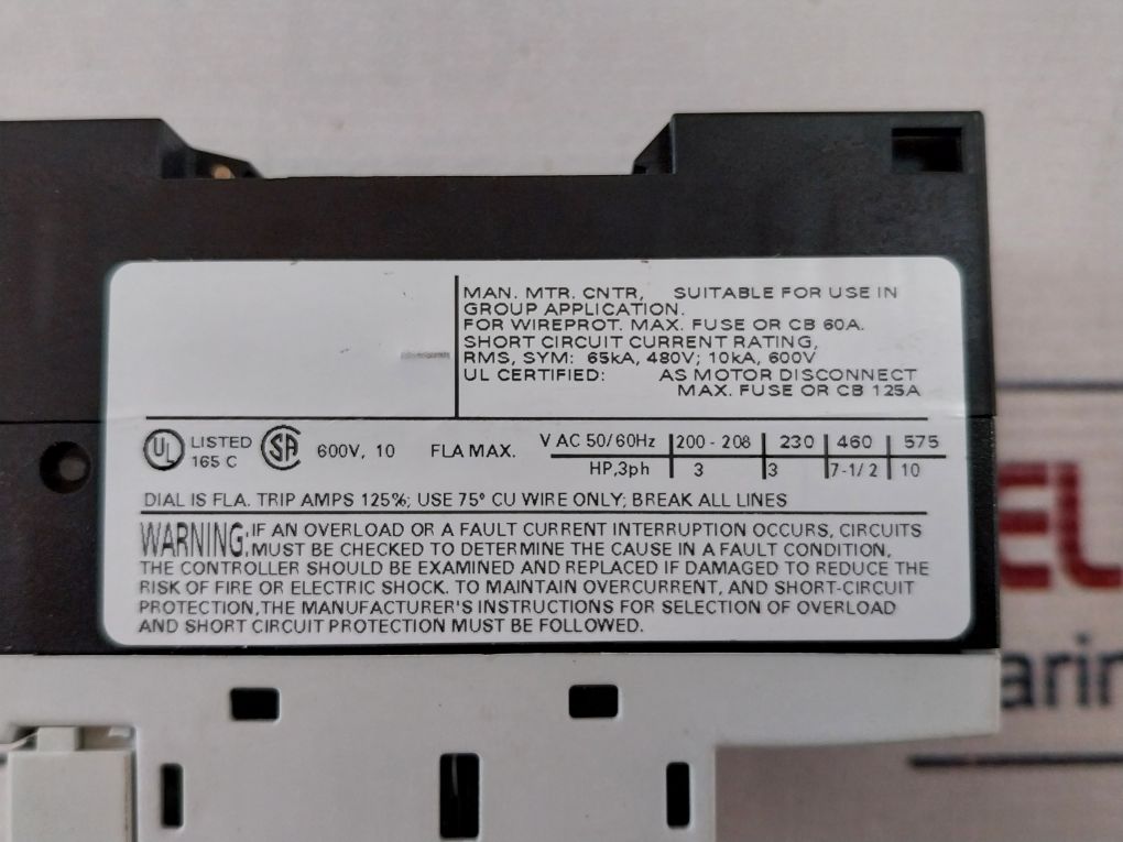 Siemens Sirius 3rv1011-1ja15 Citcuit Breaker - Image 9