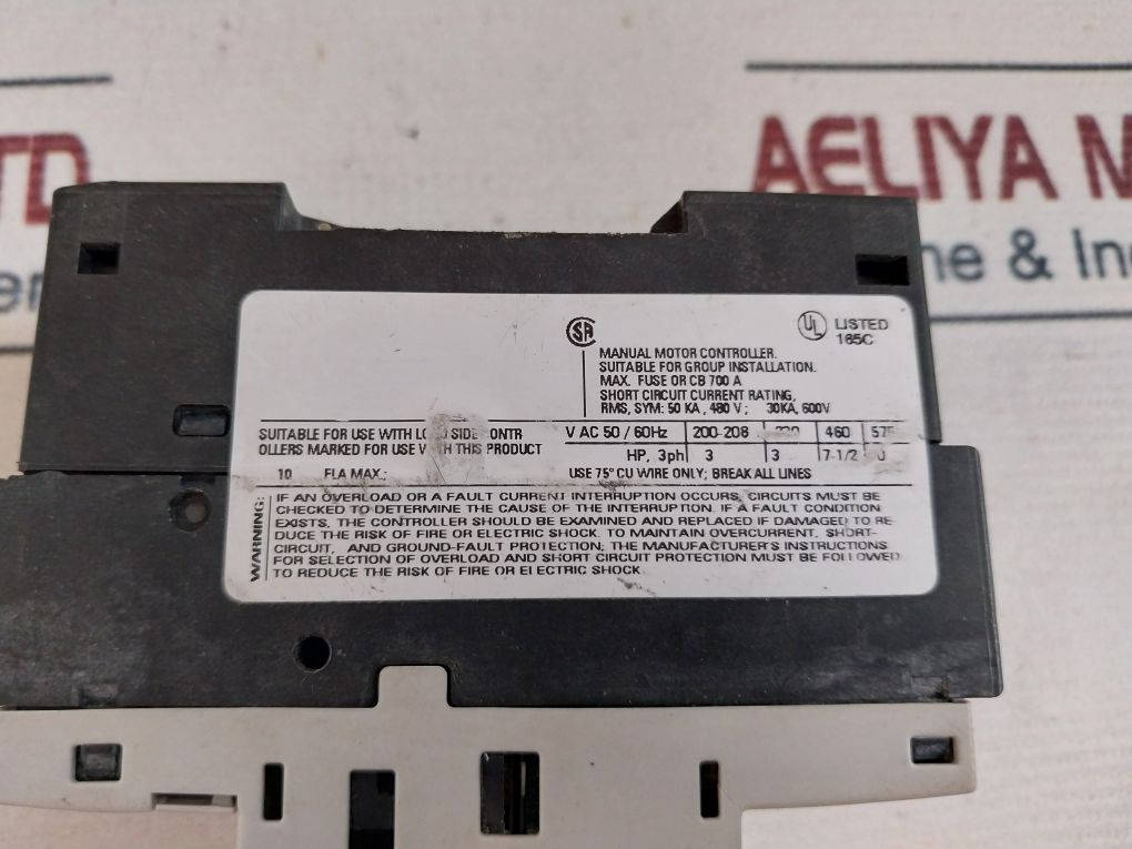 Siemens Sirius 3rv1321-1jc10 Circuit Breaker - Image 8