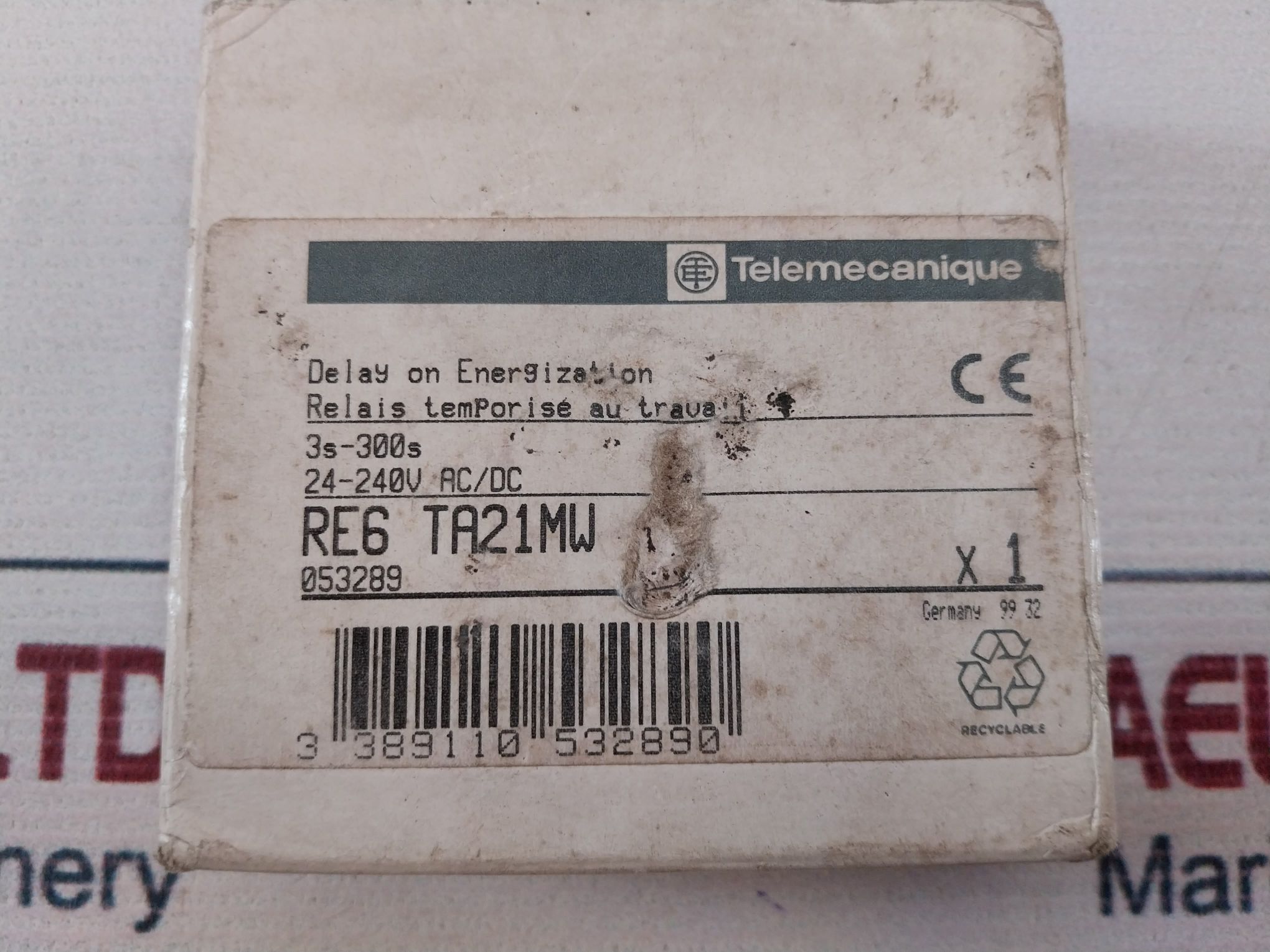 Telemecanique Re6 Ta Delay Timing Relay - Image 11