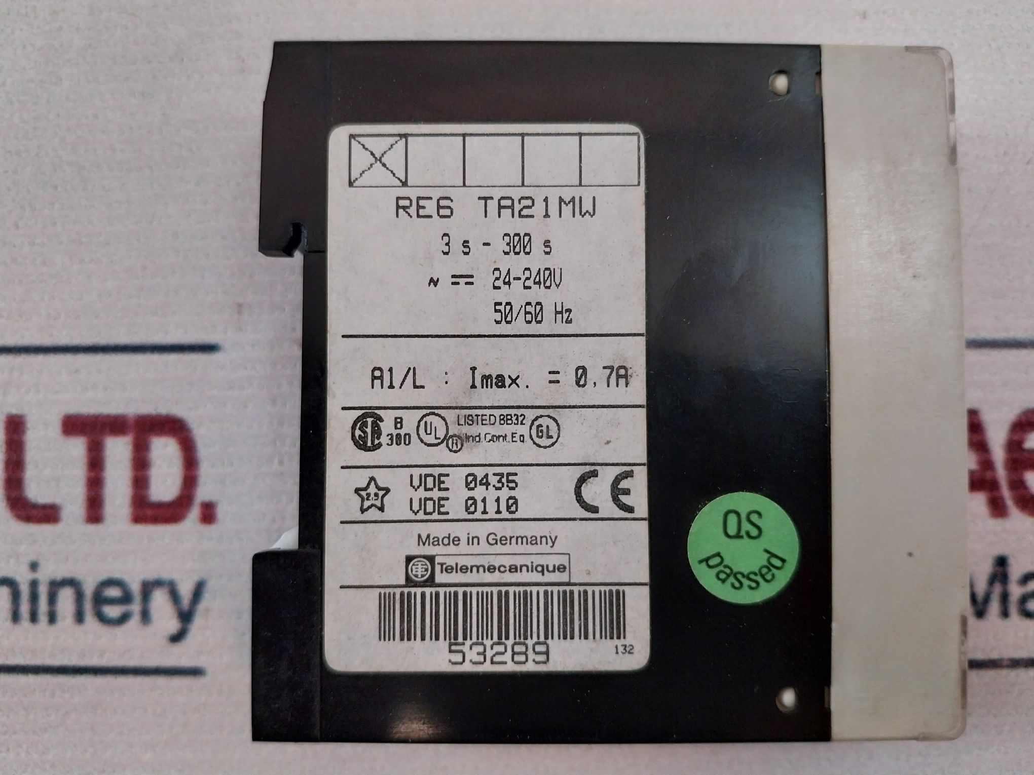 Telemecanique Re6 Ta Delay Timing Relay - Image 10