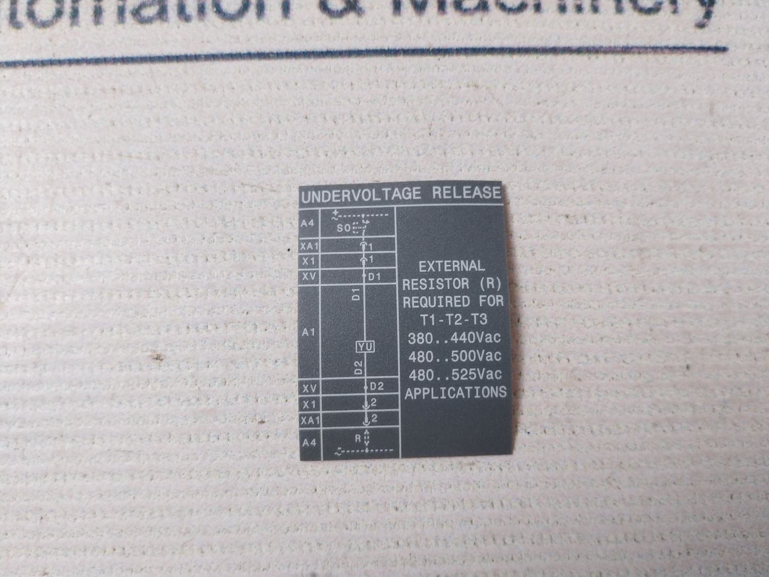 Abb Kt5U4 Wired Undervoltage Release 50…60Hz - Image 5