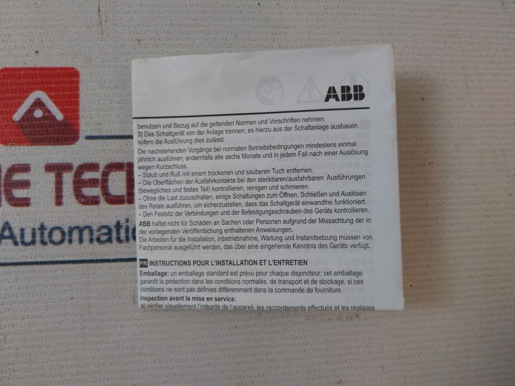 Abb Sace Ra8111805 Circuit Breaker Kit - Image 9