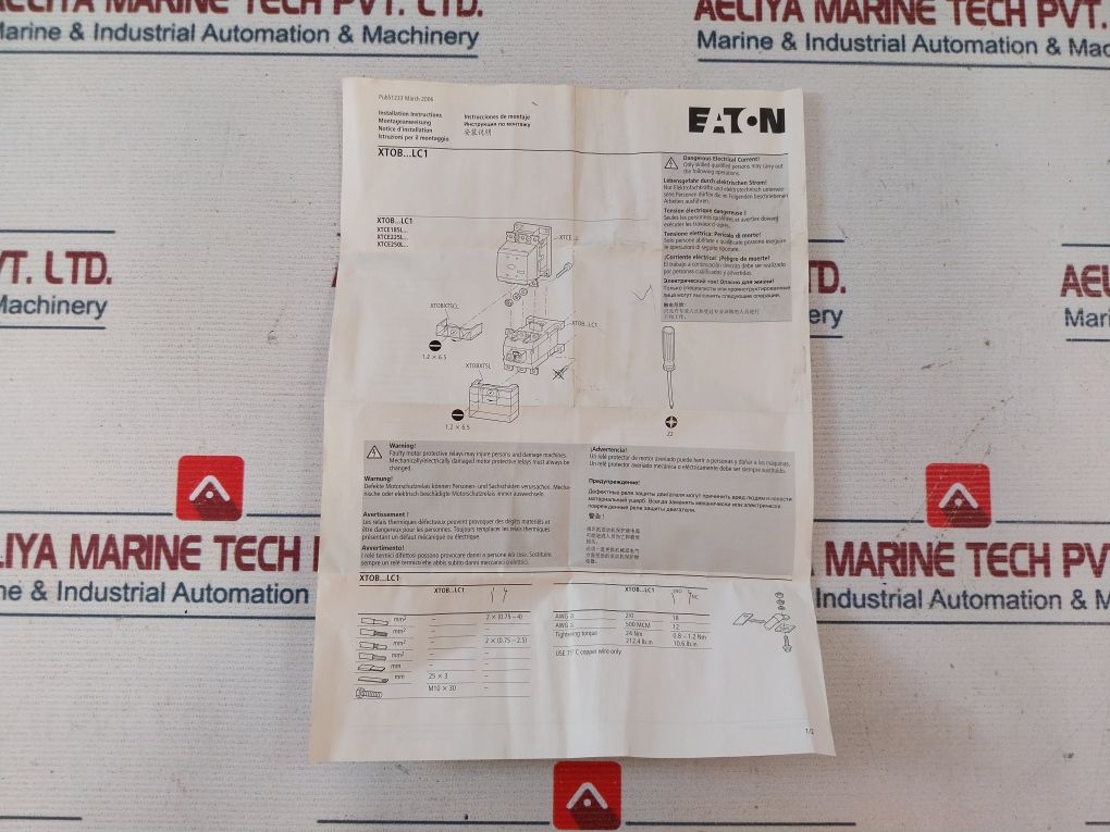 Eaton Cutler-hammer Xtob0220lc1 Overload Relay 1000v - Image 14