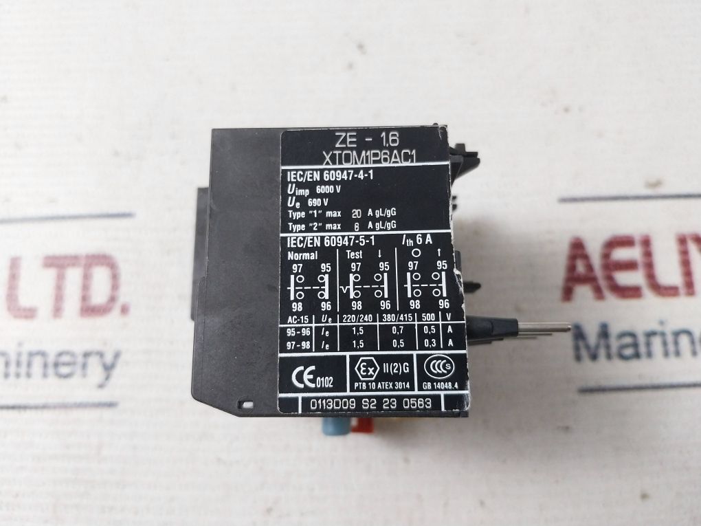 Eaton Ze-1.6 Overload Relay 690v - Image 6