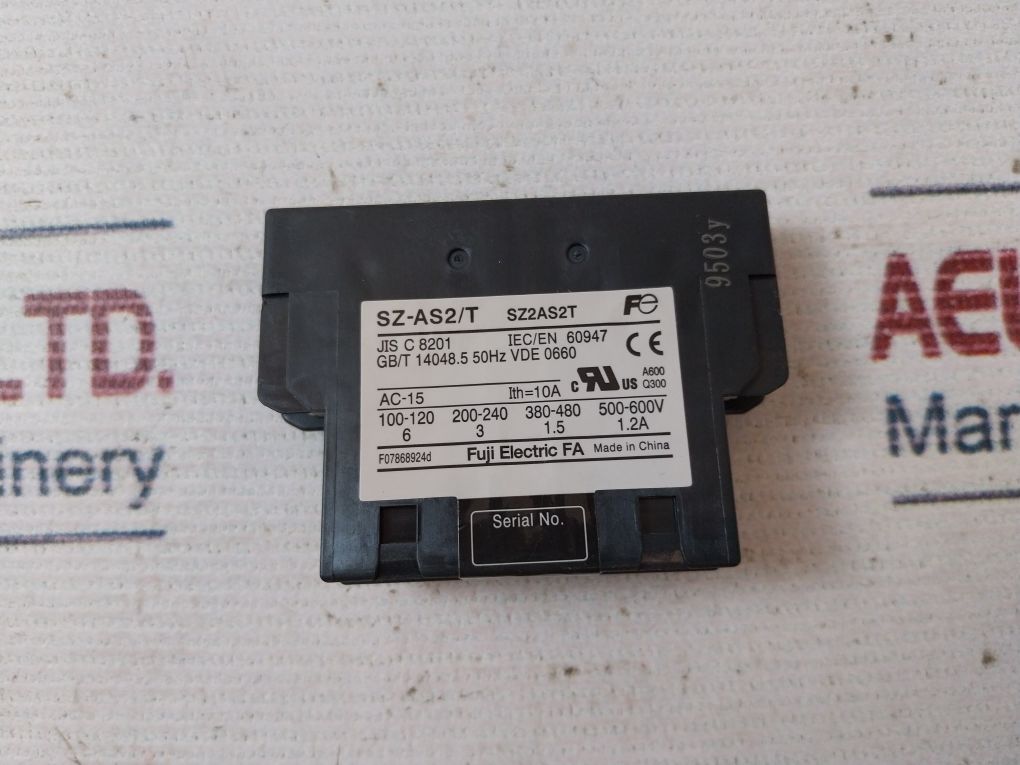 Fuji Electric Sz-as2/t Side Auxiliary Unit 50hz - Image 8
