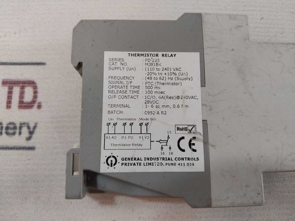 Gic Mj81bk Thermistor Relay Series Pd 225 - Image 8