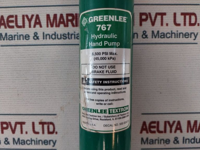 Greenlee 767 Hydraulic Hand Pump Aeliya Marine