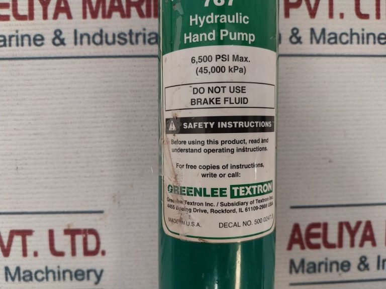 Greenlee 767 Hydraulic Hand Pump Aeliya Marine