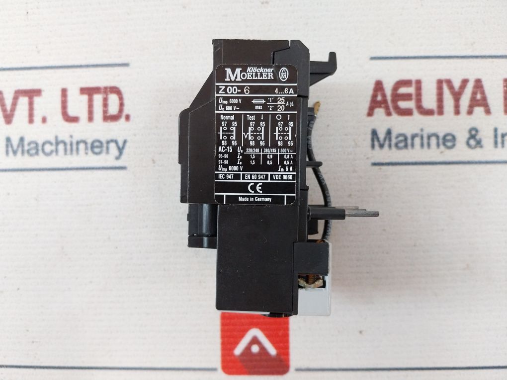 Klockner Moeller Z00-6 Thermal Overload Relay - Image 8