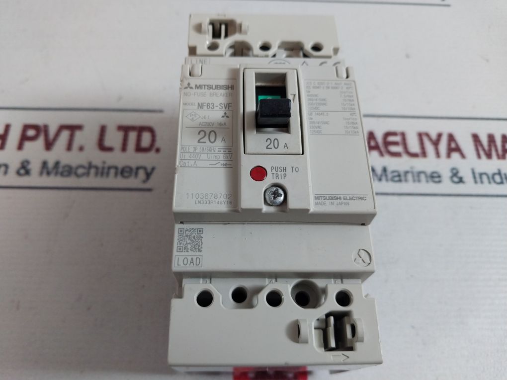 Mitsubishi Electric Nf63-svf Molded Case Circuit Breaker - Aeliya Marine