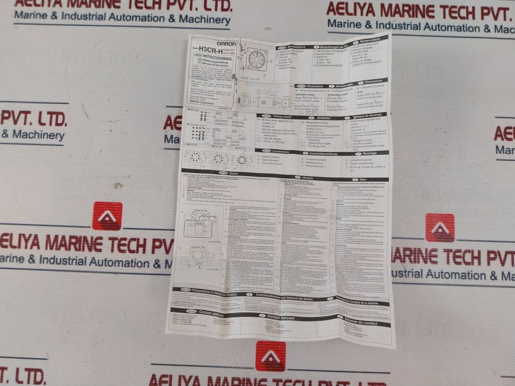 Omron H3cr-h8l Power Off Delay Timer 0-12 Sec - Image 13