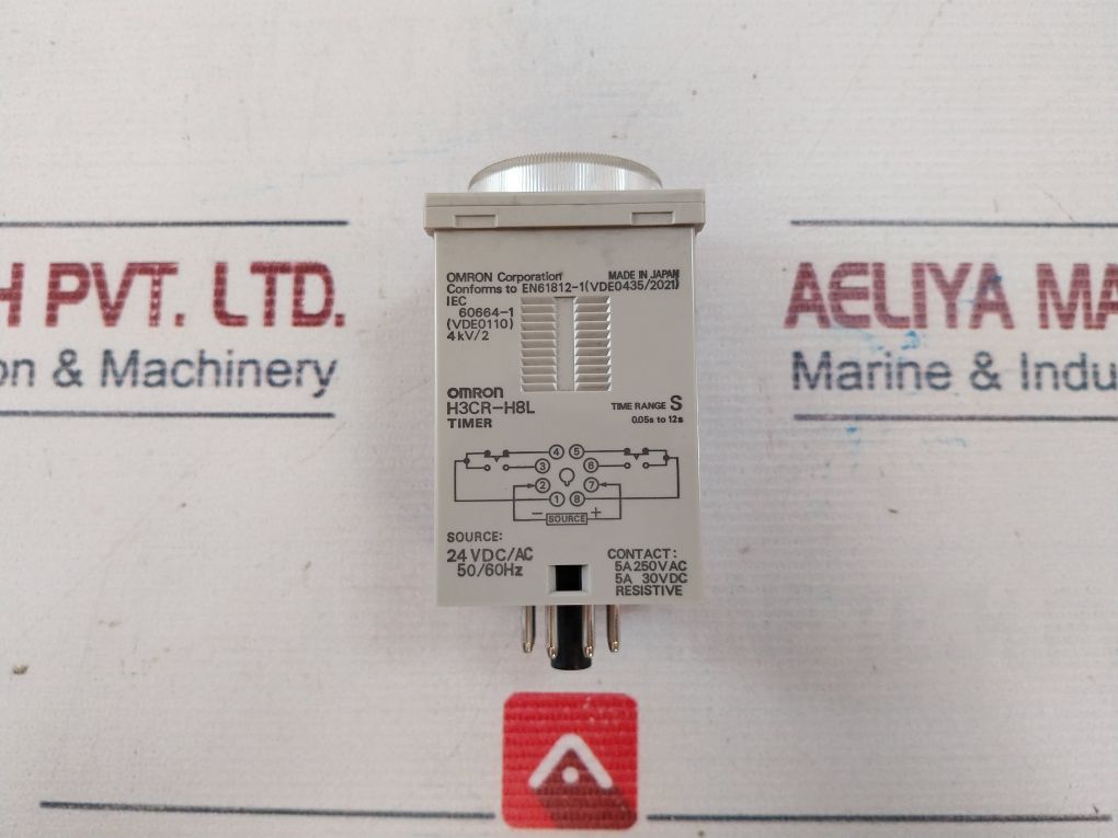 Omron H3cr-h8l Power Off Delay Timer 0-12 Sec - Image 9