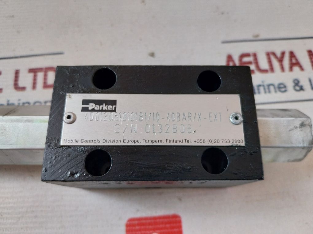 Parker Aker 4d013q510101b1/10-40bar/x-ext Hydraulic/adjustable Directional Valve Ba0050381 - Image 9