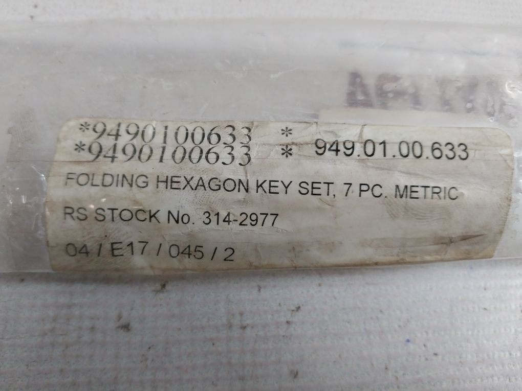 Rs Pro 314-2977 7 Pc Folding Hexagon Key Set - Image 8