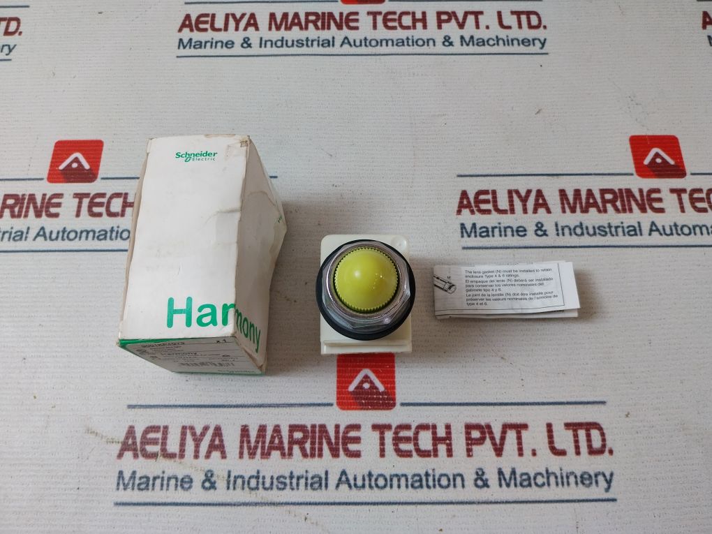 Schneider Electric 9001kp40y9 Domed Harmony Yellow Pilot Light