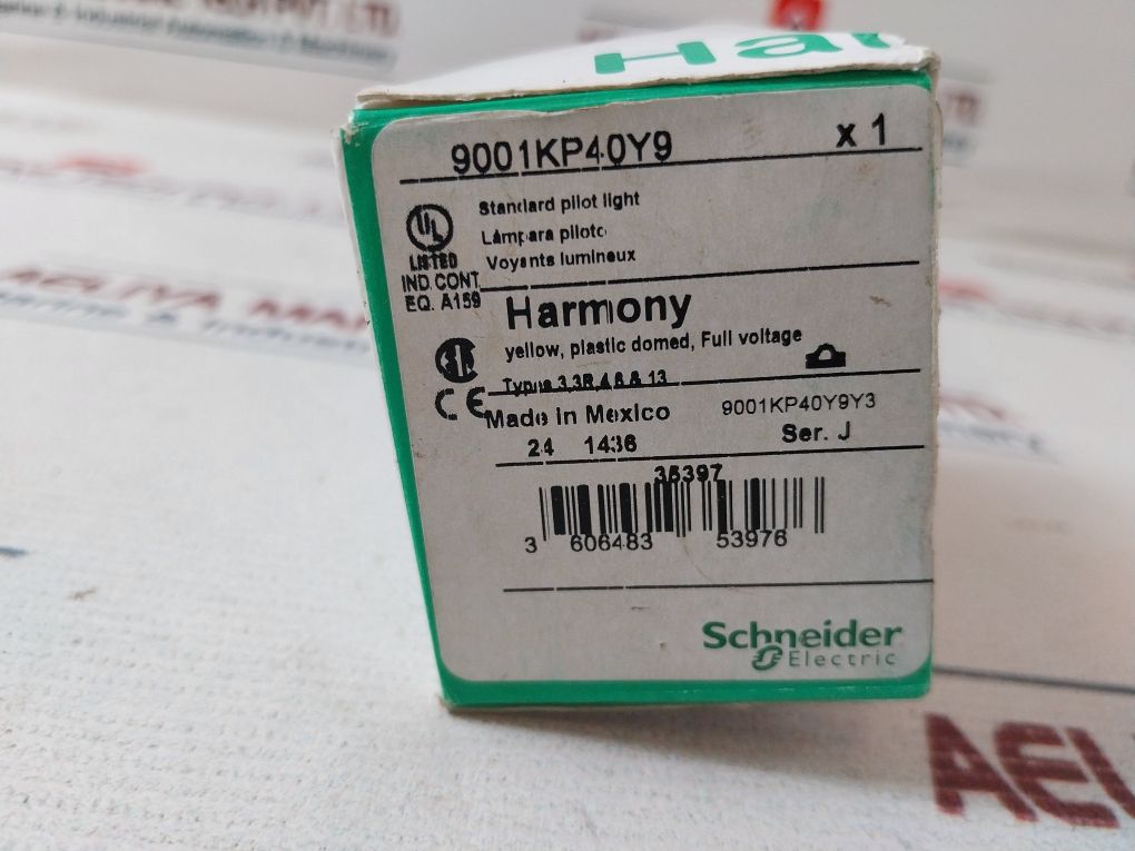 Schneider Electric 9001kp40y9 Domed Harmony Yellow Pilot Light - Image 10