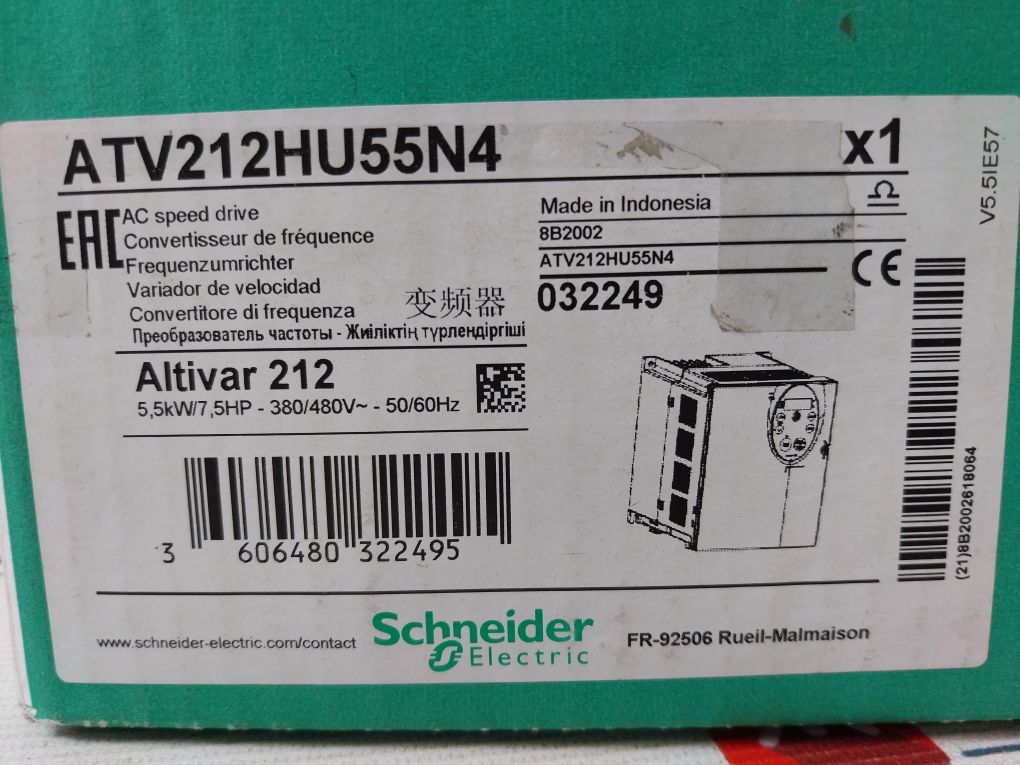 Schneider Electric Telemecanique Atv212hu55n4 Variable Speed Drive - Image 23
