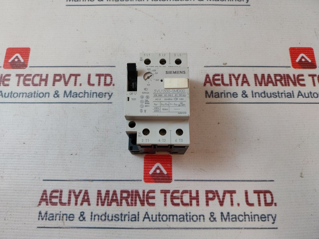 Siemens 3vu1300-0md00 Starter Motor Protection - Aeliya Marine