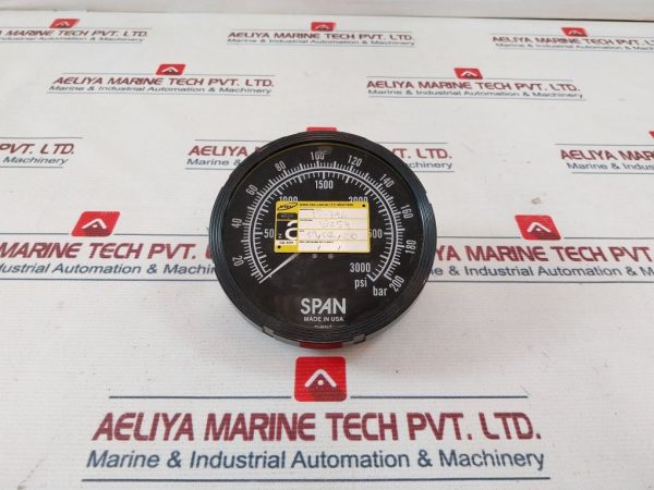 Span 0-3000 Psi Pressure Gauge