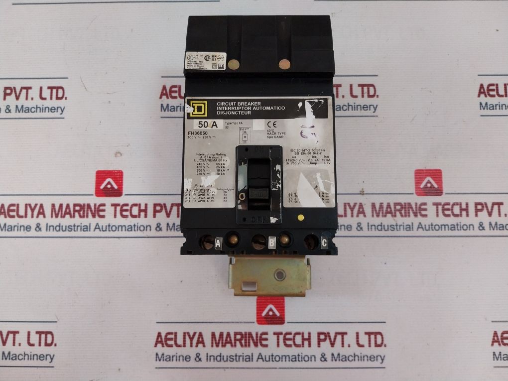 Square D Fh36050 Circuit Breaker 50 A