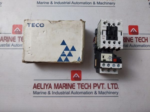 Teco Cu-16 Magnetic Contactor With Rhu-1016k1 Thermal Overload Relay