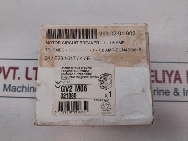 Telemecanique Gv2-m06 Motor Circuit Breaker