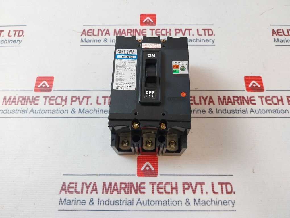 Terasaki T0-100ba No-fuse Circuit Breaker 15a - Image 3