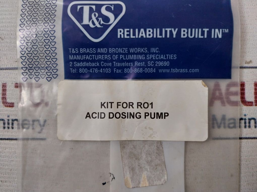 T&s Kit For Ro1 Acid Dosing Pump - Image 13