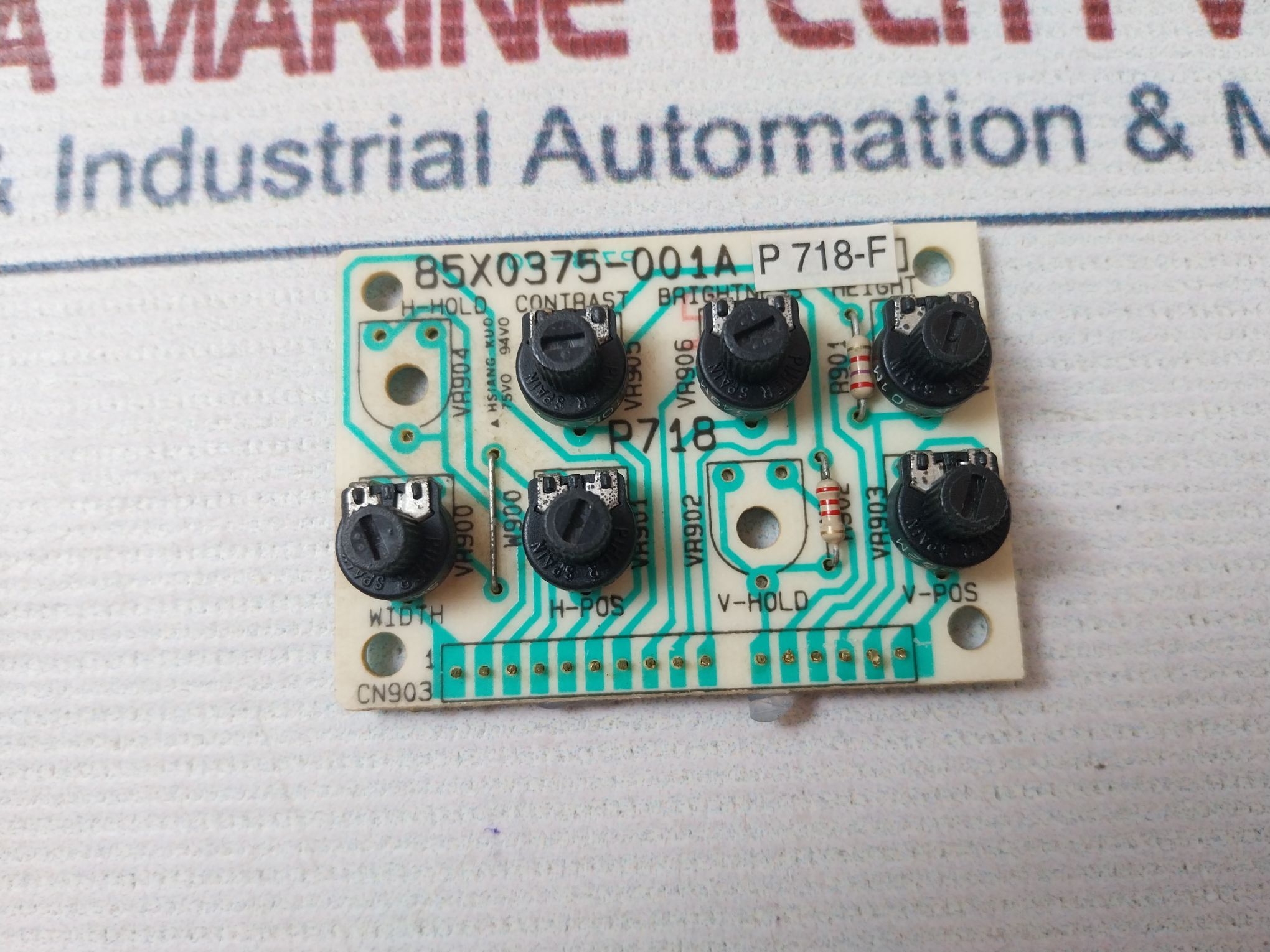 Wells Gardner 85x0375-001a Monitor Remote Adjustable Board - Image 6