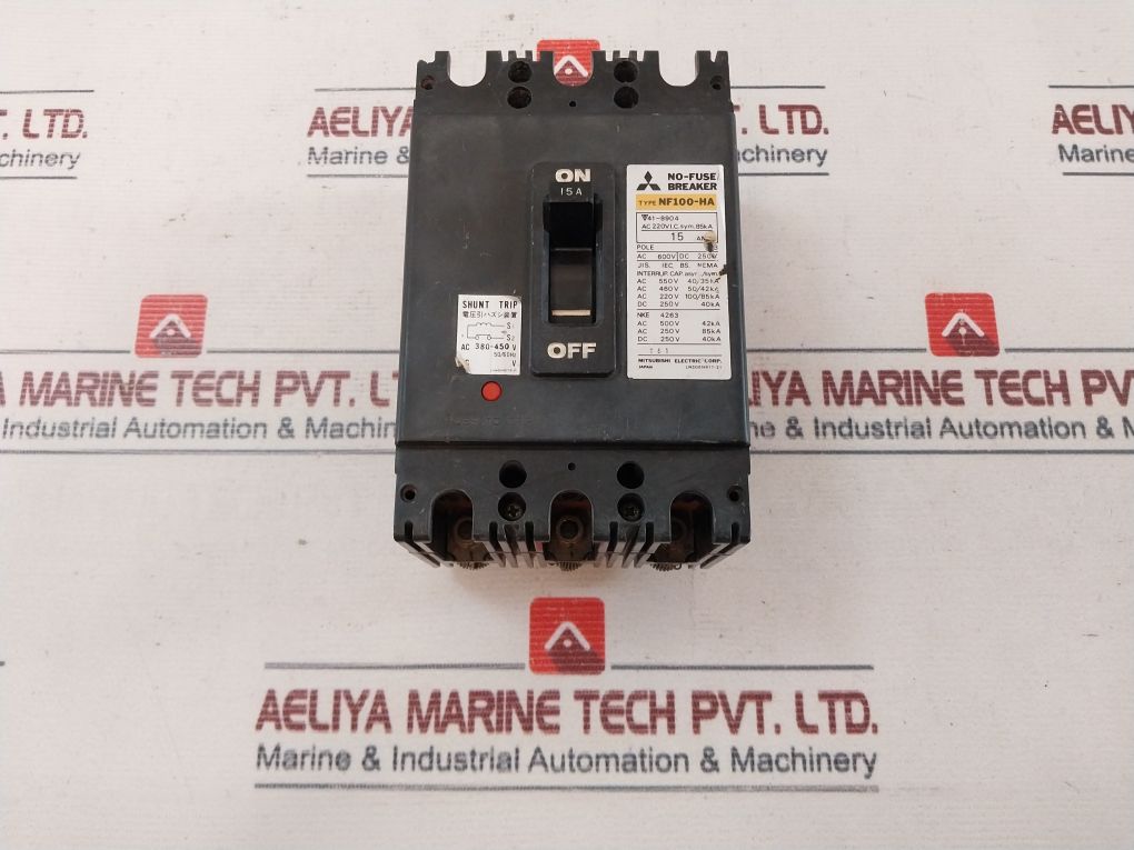 Mitsubishi Nf100-ha 3 Pole No-fuse Circuit Breaker