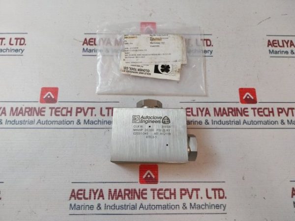 Autoclave Engineers Parker Clx16 Pipe Medium Pressure Elbow