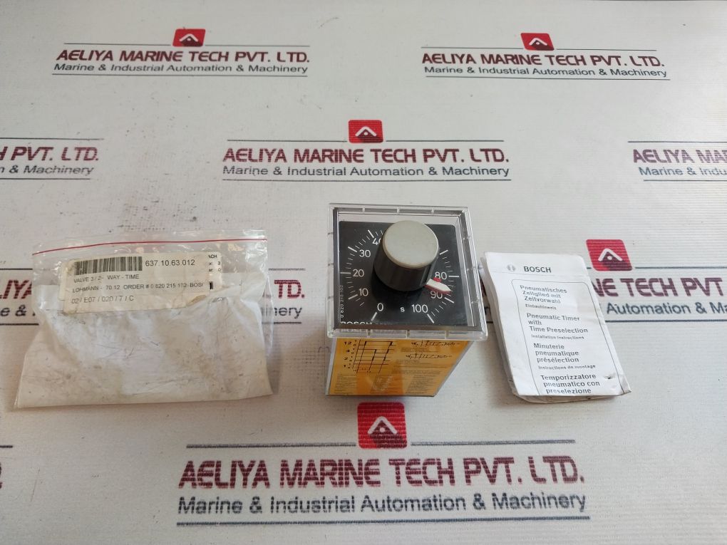 Bosch 0 820 215 102 Pneumatic Timer With Time Preselection 0-100 S