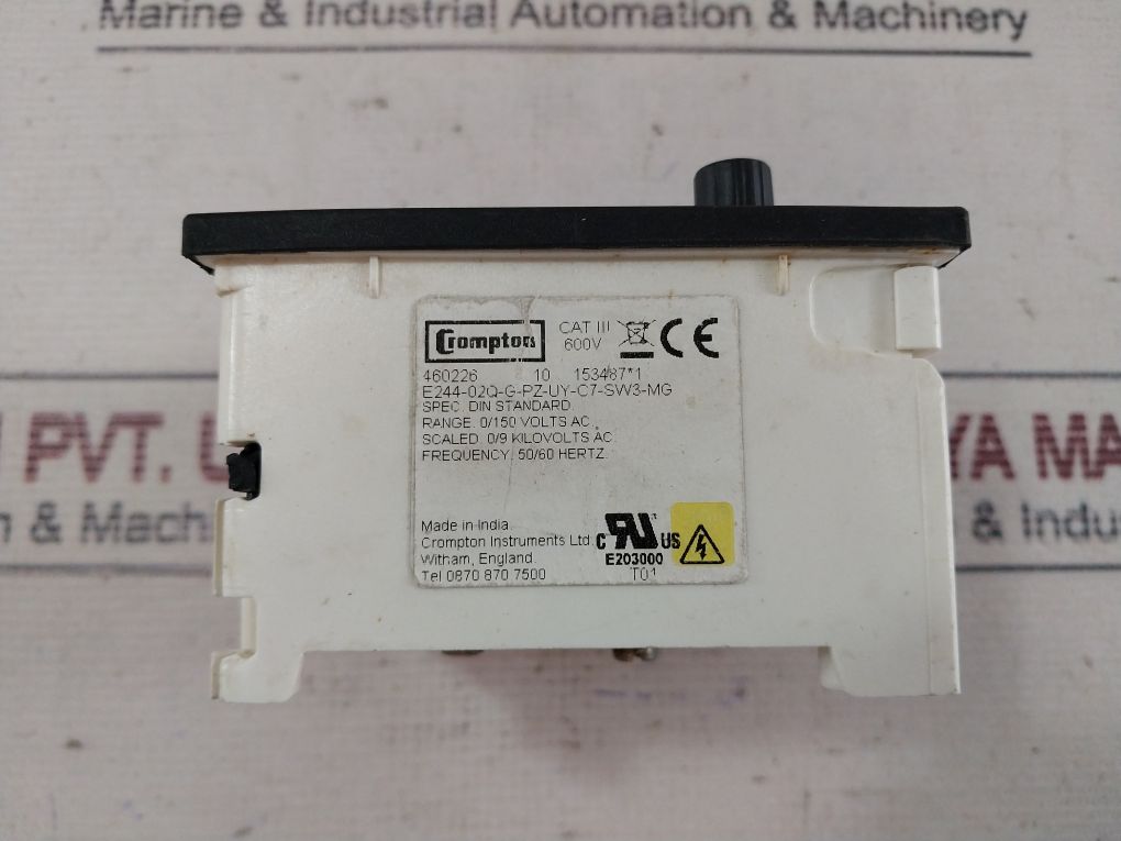 Crompton Instruments E244-02q-g-pz-uy-c7-sw3-mg Voltmeter - Image 7