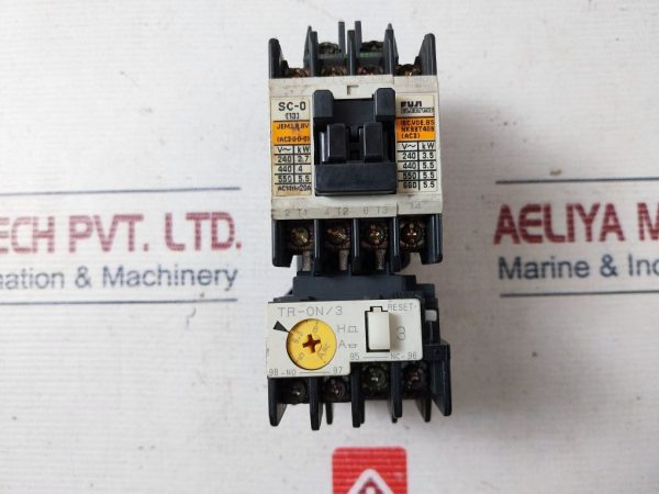 Fuji Electric Sc 13aa Magnetic Contactor With Tr13d Thermal Overload Relay - Image 7