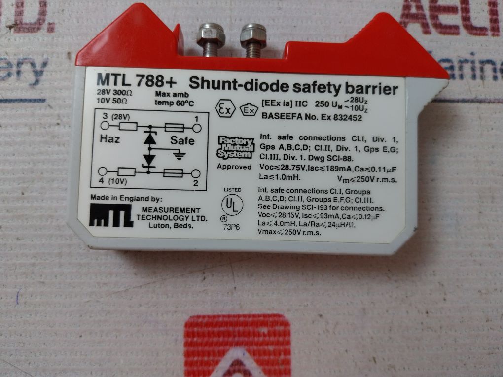 Measurement Technology Mtl 788+ Shunt-Diode Safety Barrier - Image 6