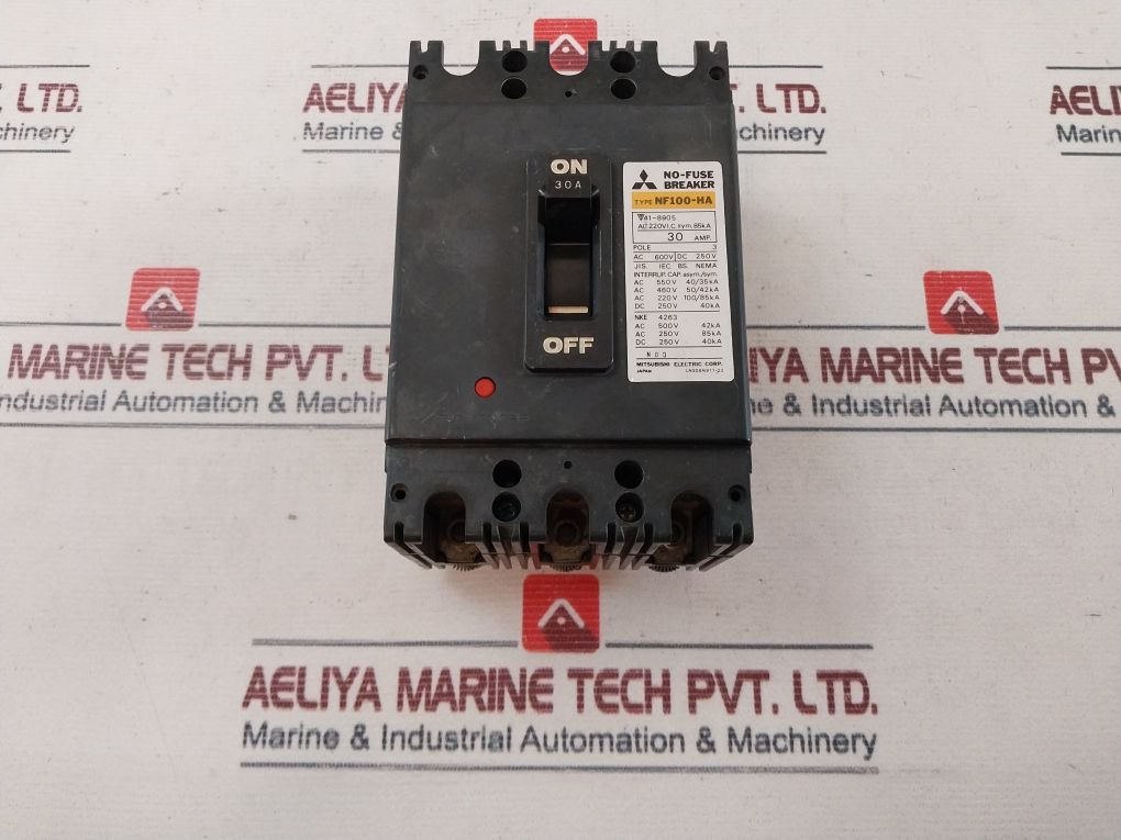 Mitsubishi Nf100-ha 3 Pole No-fuse Circuit Breaker