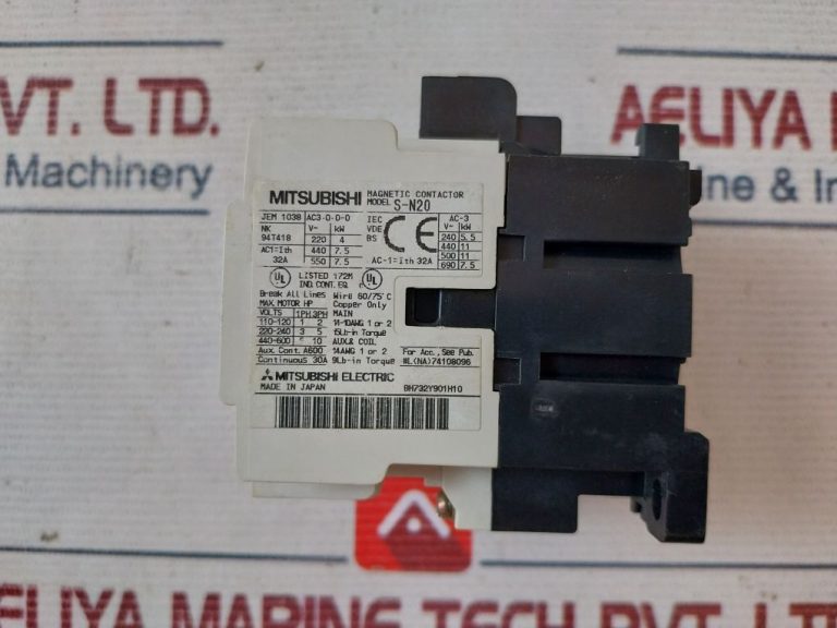 Mitsubishi S-n20 Magnetic Contactor - Aeliya Marine