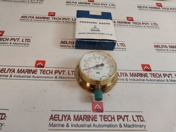 Nisshin Cm Hg 76, 50-0-10 Kgcm2 Pressure Gauge