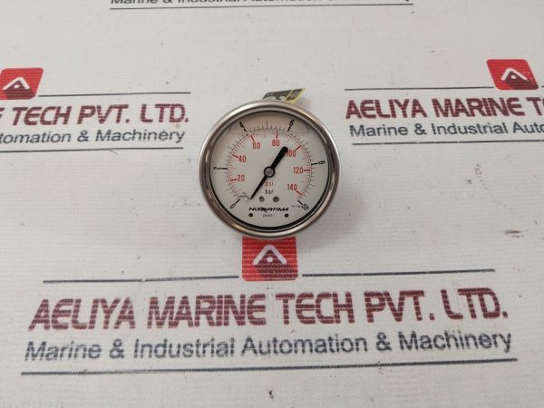 Nuova Fima En 837-1 Pressure Gauge 0-140 Psi