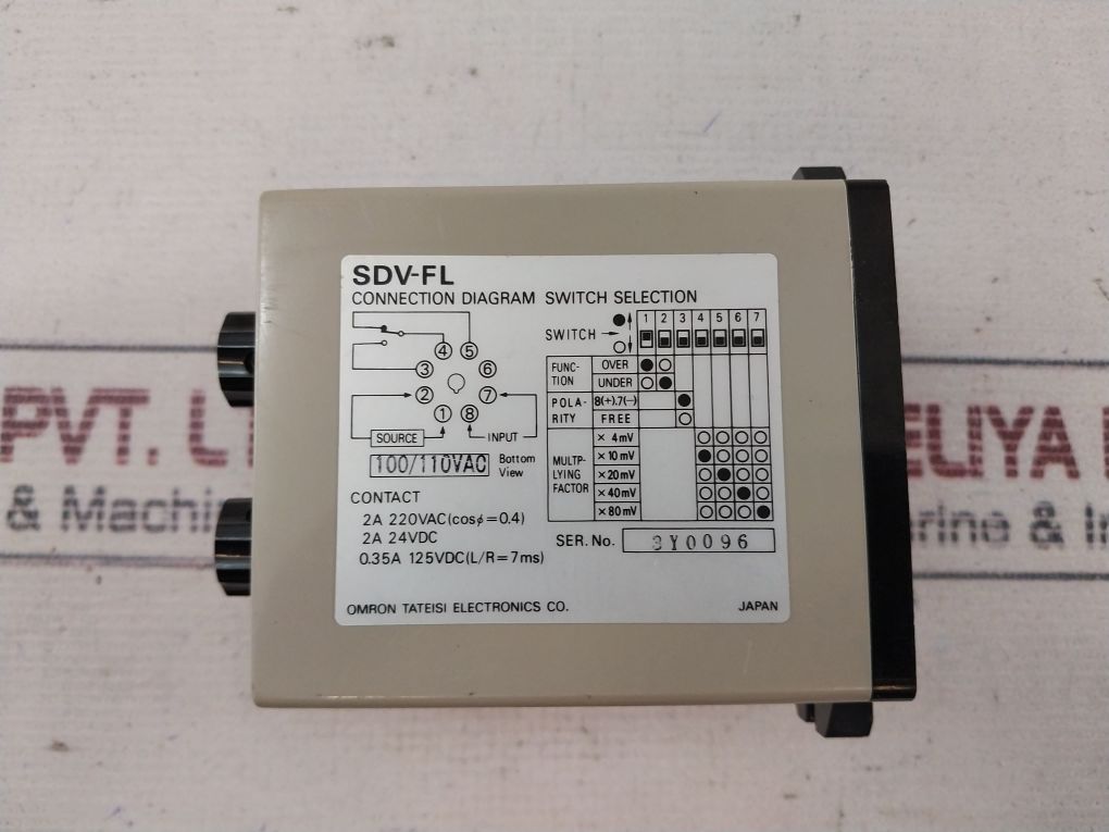 Omron Sdv-fl6 Voltage Sensor 100/110vac - Image 8